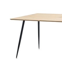 Padborg table 120x80 cm oak - black