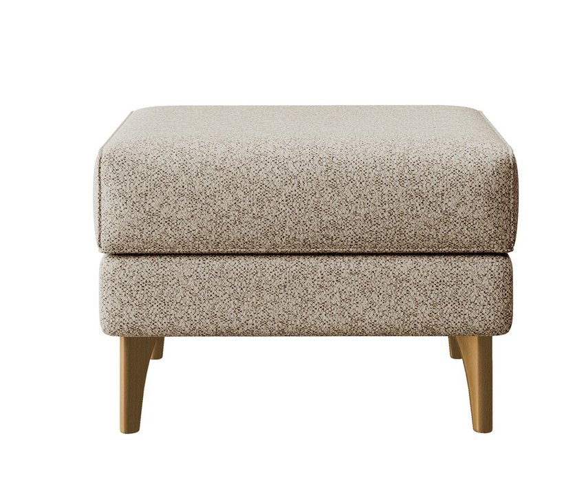 Calmino Raven 28 footstool, beech legs