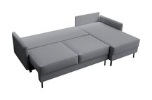 Tomonde L-shaped corner sofa with sleeping function with universal container