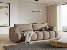 Dandelino three-seater sofa with sleeping function Loop 08 boucle