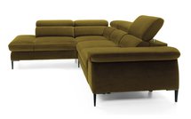 Naverro L-shaped corner sofa bed (Fabric: Monolith 38, Side: Left)