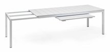 Rio Nardi extendable garden table 210-280x100 cm made of certified white material