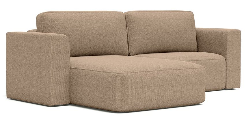 Corner sofa with sleeping function Sarrabi L-shaped left-hand side with storage Imagine me 03 hydrophobic chenille