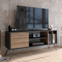 TV cabinet Lovage black/walnut 140 cm