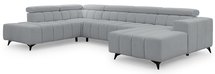 Corner sofa with sleeping function Ragussino U-shaped with side section Sicuro 70 left-hand side