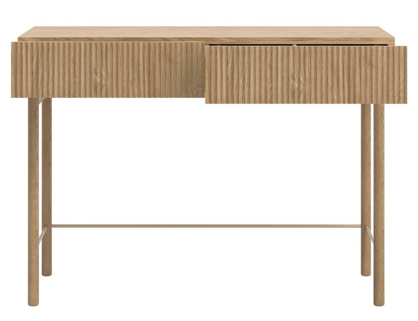 Nolie dressing table with drawer and legs, 110 cm, Oiled Oak