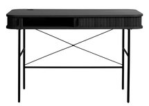 Gatativel desk 120x60 cm with black oak slats