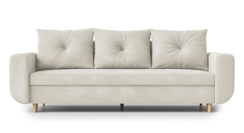 Chesby sofa bed with storage Paros 01 velour