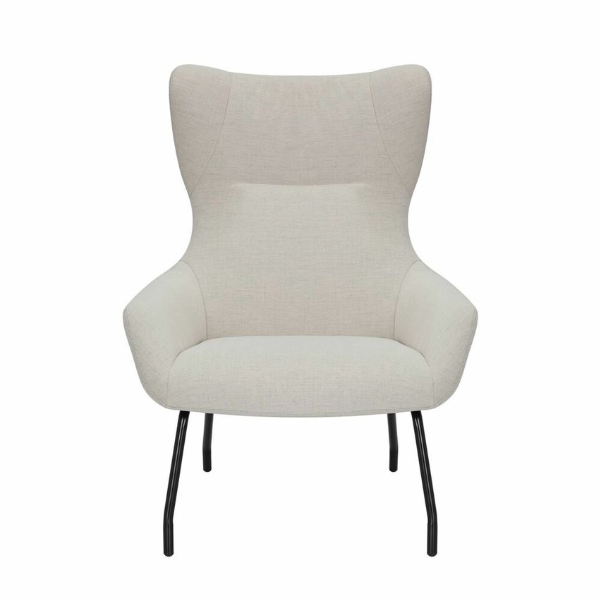 Suppet Cream Chenille Lounge Chair