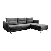 Bradeno L-shaped corner sofa bed with storage (Fabric: Loco 06, Side: Right)