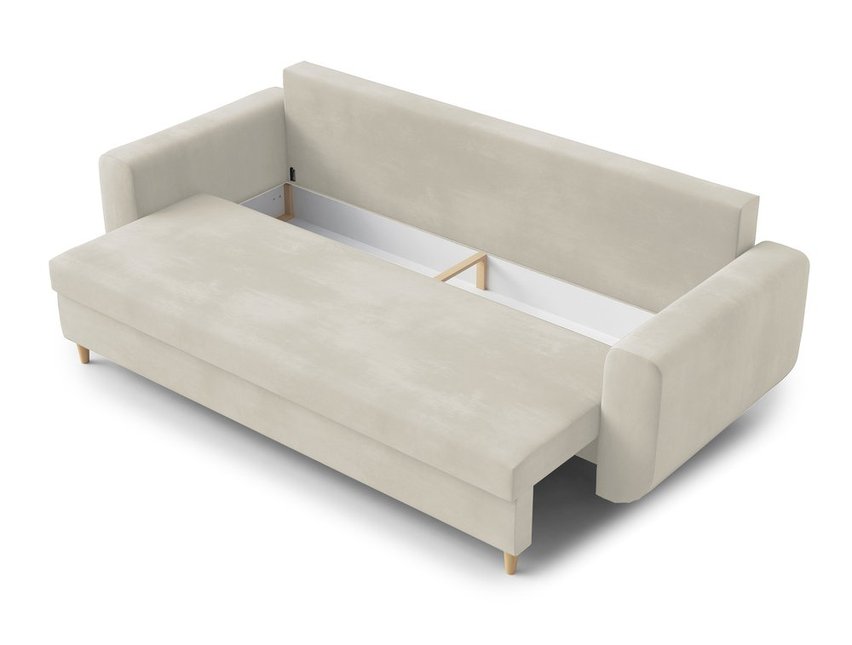 Chesby sofa bed with storage Paros 01 velour