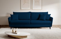 Volio three-seater sofa with black legs