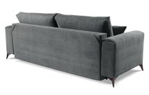 Jokiranta three-seater sofa with storage, grey corduroy