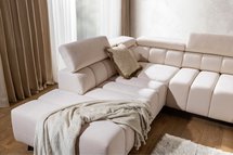 Corner sofa with sleeping function Ragussino L-shaped with side section Sicuro 55 left-hand side