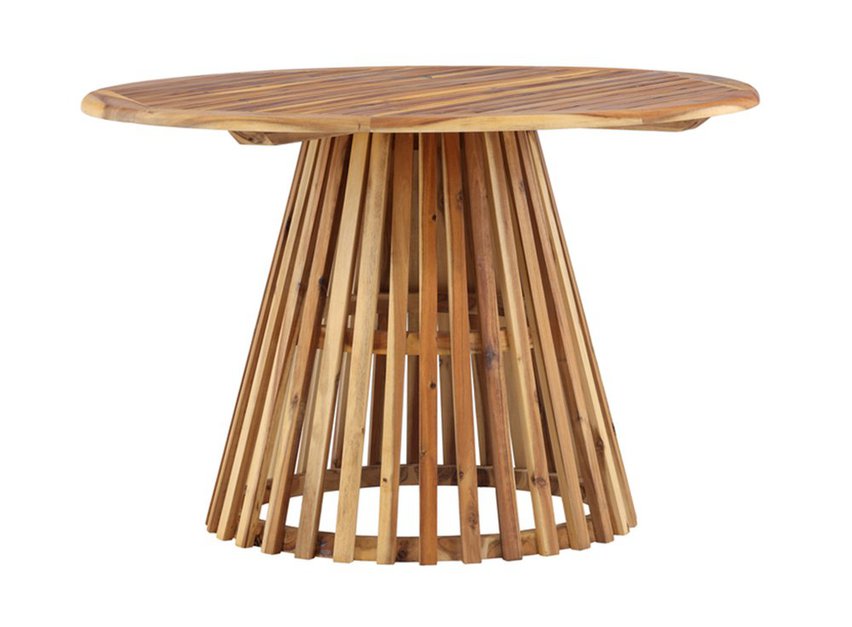 Viezze garden table round wooden top