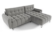 Corner sofa with sleeping function Minna L-shaped Amon 09 with container hydrophobic velvet universal