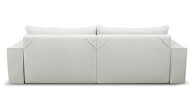 Netlan Aragon 01 three-seater sofa with storage in hydrophobic fabric, silver legs