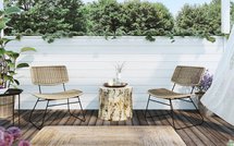 Sprinkle garden armchair in boho style technorattan