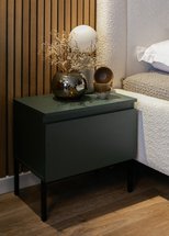 Bemmi bedside table Dark green