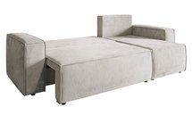 Copertino L-shaped corner sofa with sleeping function with Element 24 universal container