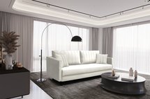 Balabay sofa, three-seater, with storage, black legs (Fabric: Trinity 01)