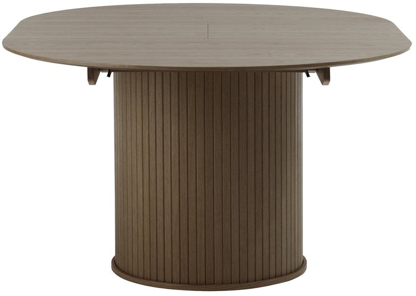 Gativel extendable table 120-167 cm burnt oak slats