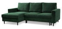 Corner sofa with sleeping function Nalika L-shaped with storage Poso 14 corduroy left-hand side