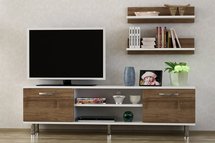 Olivea TV cabinet with two shelves