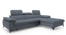 Corner sofa with sleeping function Furie L-shaped (Fabric: Matt Velvet 93, Side: Right)