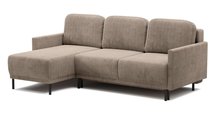 Hamiel L-shaped extendable corner sofa with container universal Poso 02 corduroy