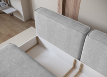 Leanno three-seater sofa with Moly 80 hydrophobic chenille container