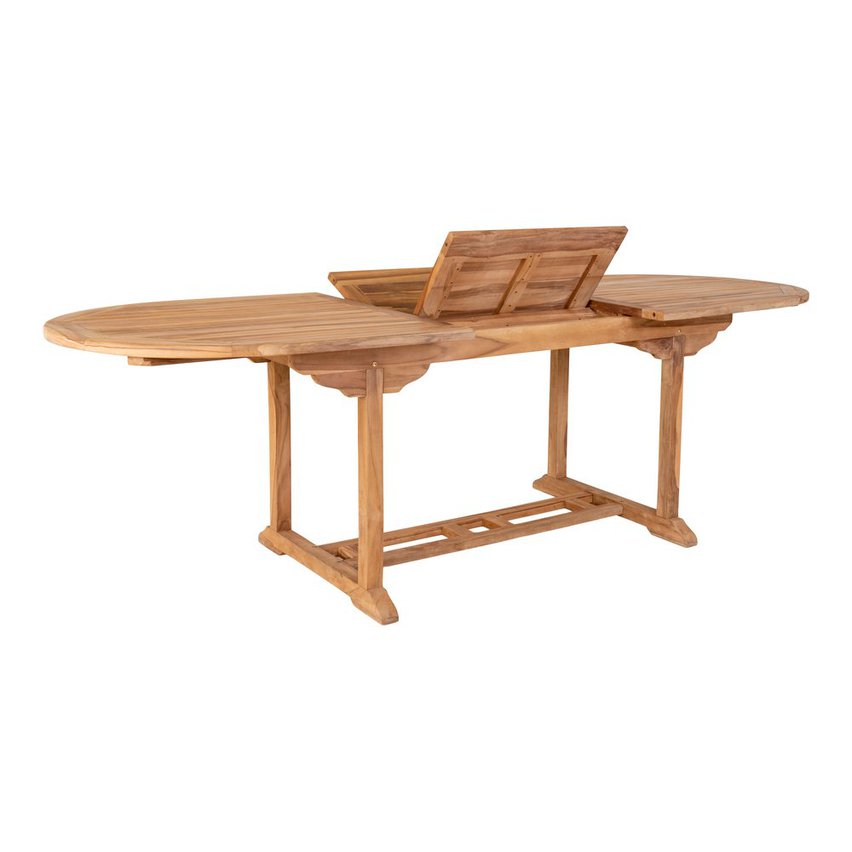 Parassala extendable garden table 180-240x90 cm made of teak wood