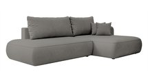 Foggi Magic Velvet 2241 L-shaped corner sofa with sleeping function with a container in hydrophobic velor fabric, right-hand side