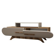 Ovalia TV cabinet 145 cm with cream front