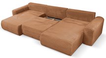 Corner sofa with sleeping function Leo U-shaped Tilia 56 universal