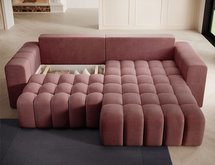 Corner sofa with sleeping function Tinctorius (Fabric: Monolith 63, Side: Right)