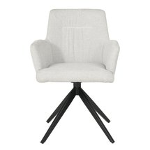 Rehoolt upholstered swivel chair with beige armrests