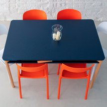 Zeen dining table 140x90 cm navy blue top