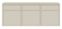 Evo three-door chest of drawers, hanging, 154 cm, Gray beige