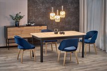 Yellion extendable table 160-220x90 cm artisan oak/black