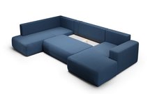 Corner sofa with sleeping function Lummi U-shaped Aragon 79 right-hand side