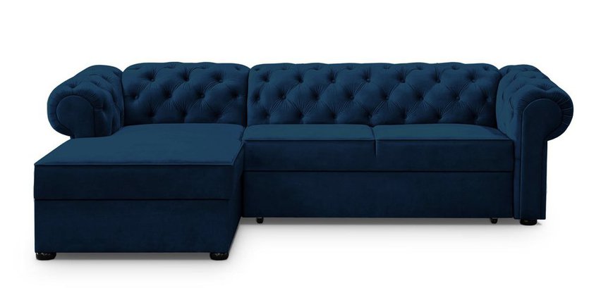 Corner sofa with sleeping function Brusce (Fabric: Kronos 09, Side: Left)