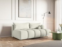 Dandelino Mini three-seater sofa with sleeping function Coral 15 boucle