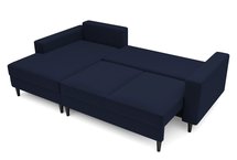 Corner sofa with sleeping function Nalika L-shaped with container (Fabric: Salvador 05, Side: Left)