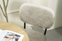 Brevery beige upholstered chair