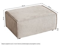 Copertino pouffe 65x90 cm