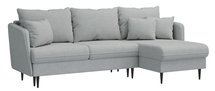 Corner sofa with sleeping function Volio L-shaped Wind 84 legs black