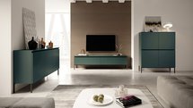 Bemmi TV cabinet 150 cm Dark green