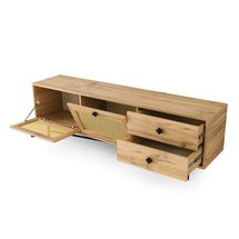 Hepisa TV cabinet with rattan fronts 180 cm