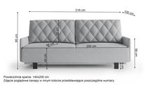 Tagore three-seater sofa with storage Solid 79 hydrophobic braid